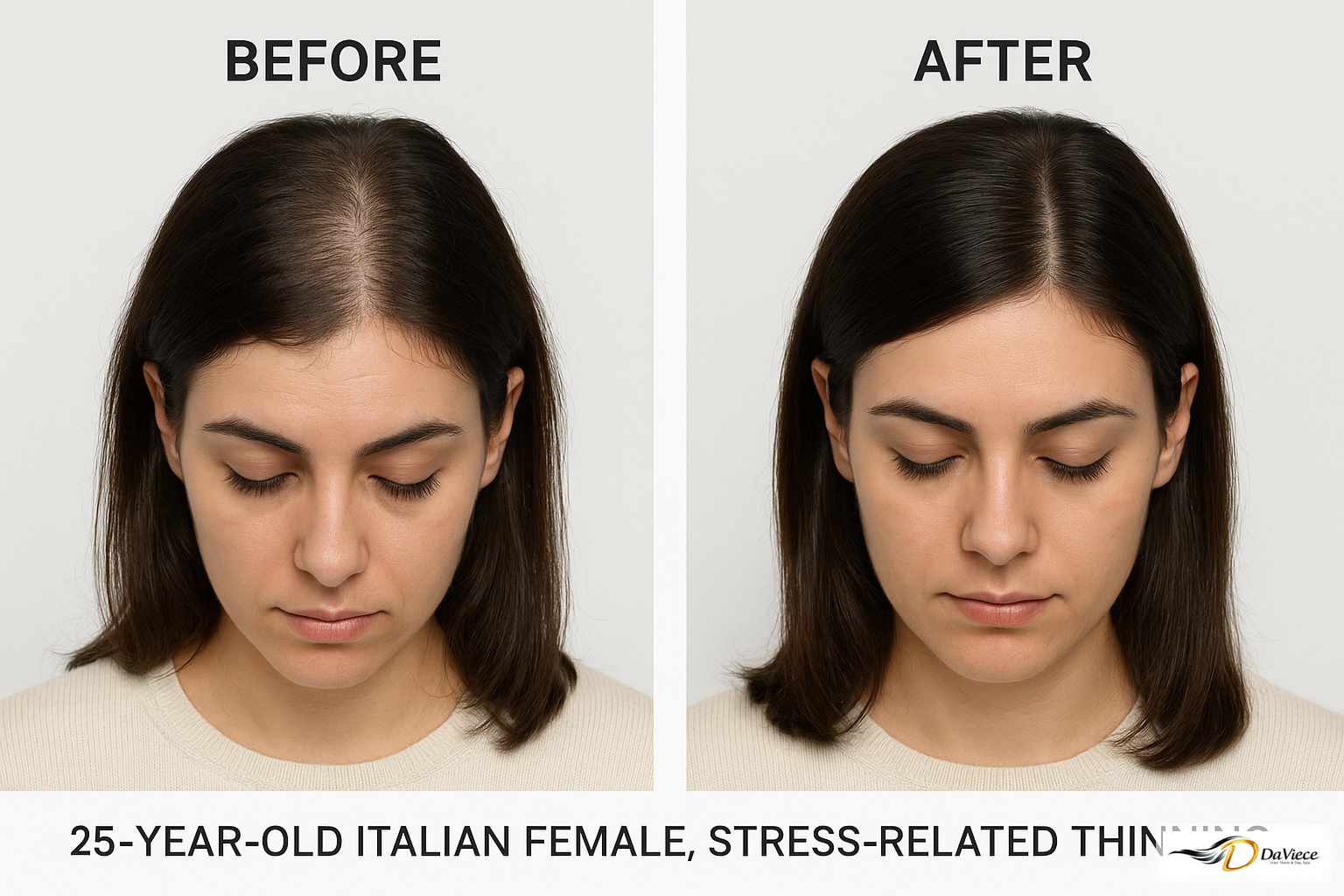 Hair transformation - Before and After