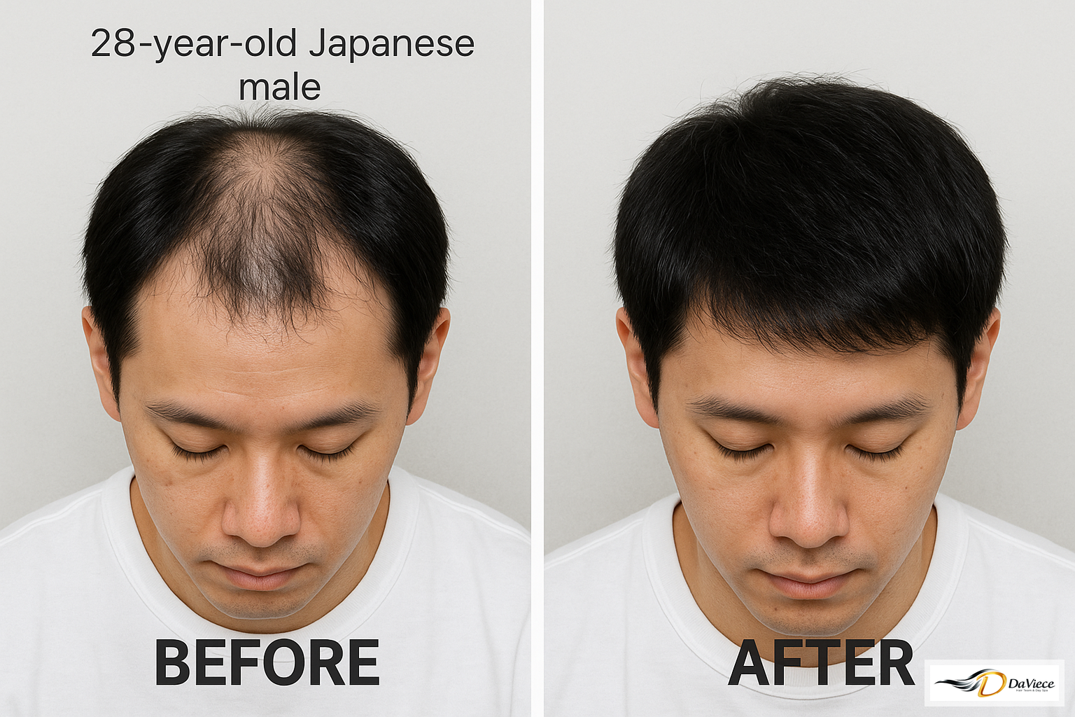 Hair transformation - Before and After